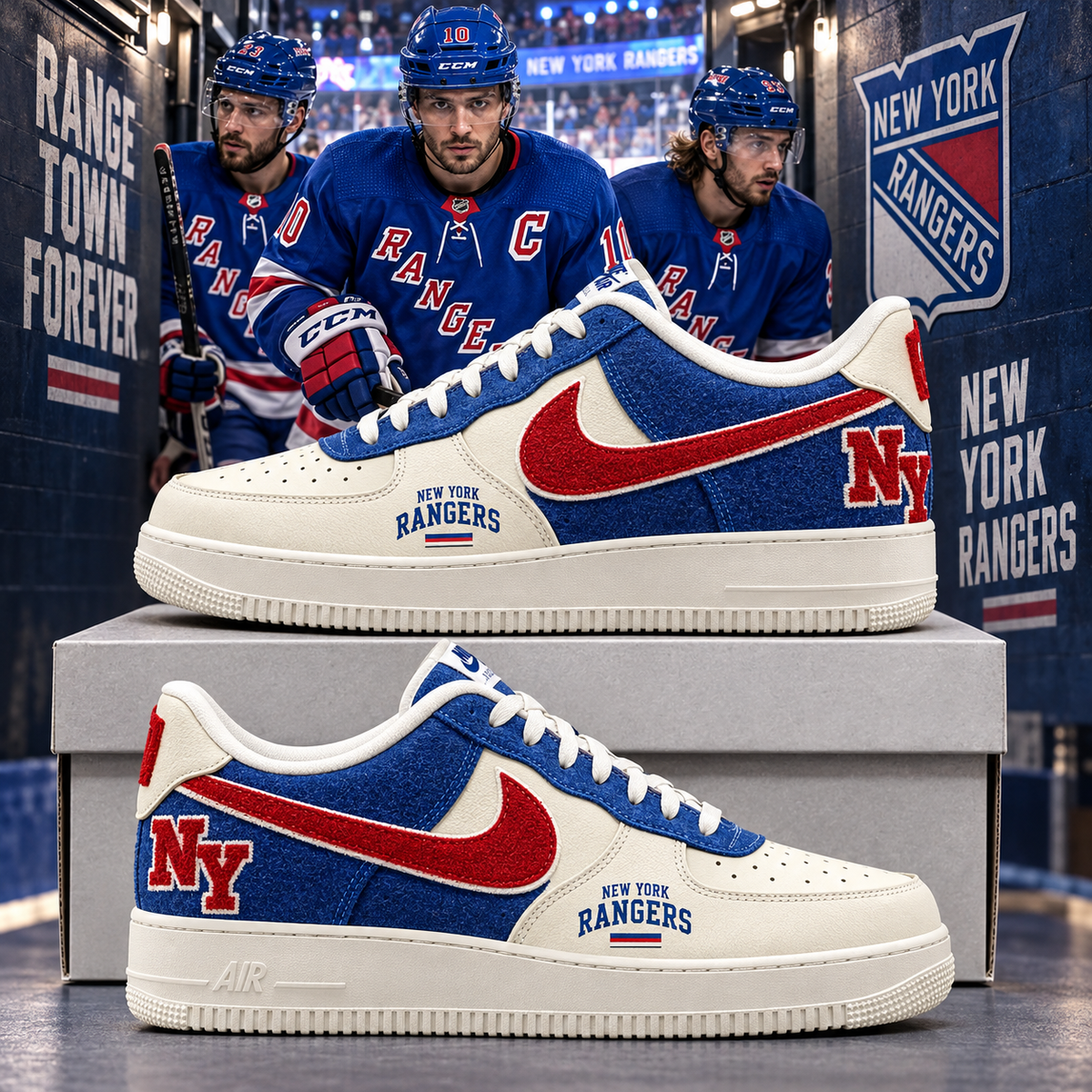 New York Rangers 2026 Limited Edition Air Force One Sneakers