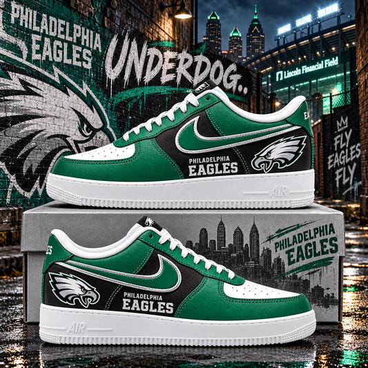 Philadelphia Eagles 2026 Limited Edition Air Force One Sneakers