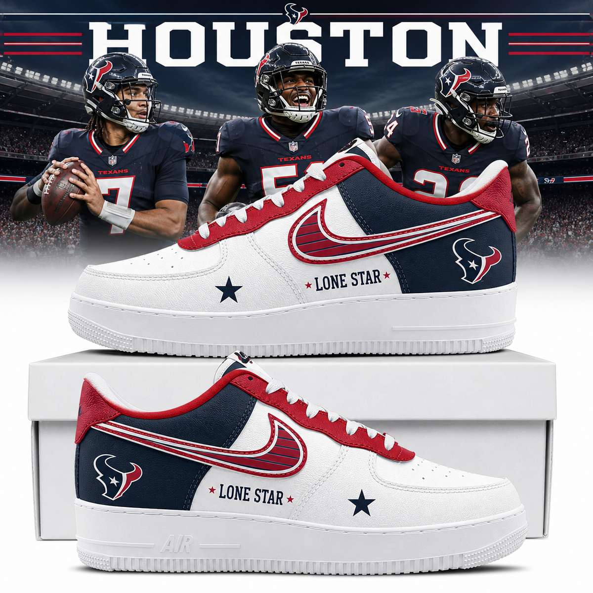 Limited Edition Houston Texans Rivalries 2026 Shoes