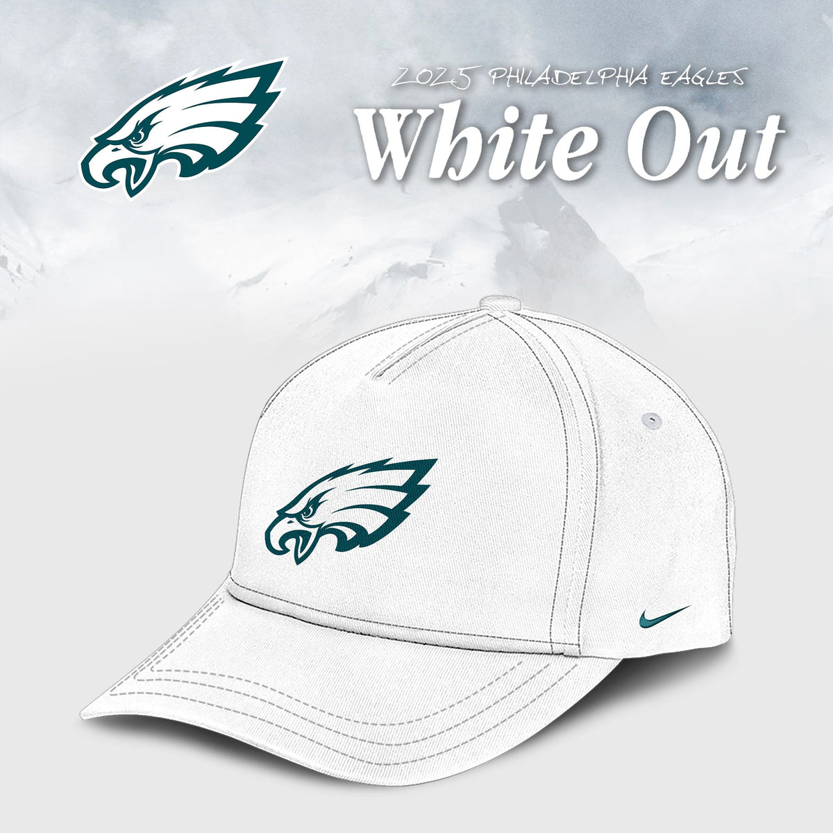 Philadelphia Eagles 2026 White Out Limited Edition Hoodie V2