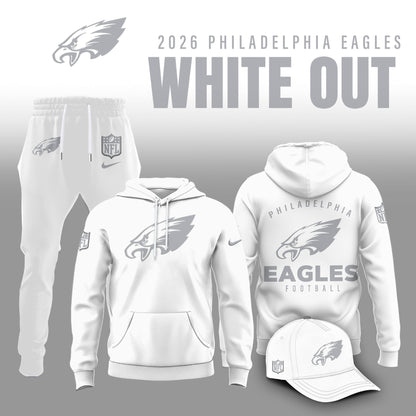 Philadelphia Eagles 2026 White Out Limited Edition Hoodie
