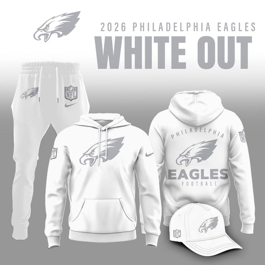 Philadelphia Eagles 2026 White Out Limited Edition Hoodie