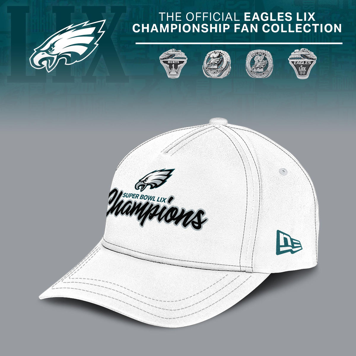 Philadelphia Eagles Super Bowl LIX Champions Ring Hoodie