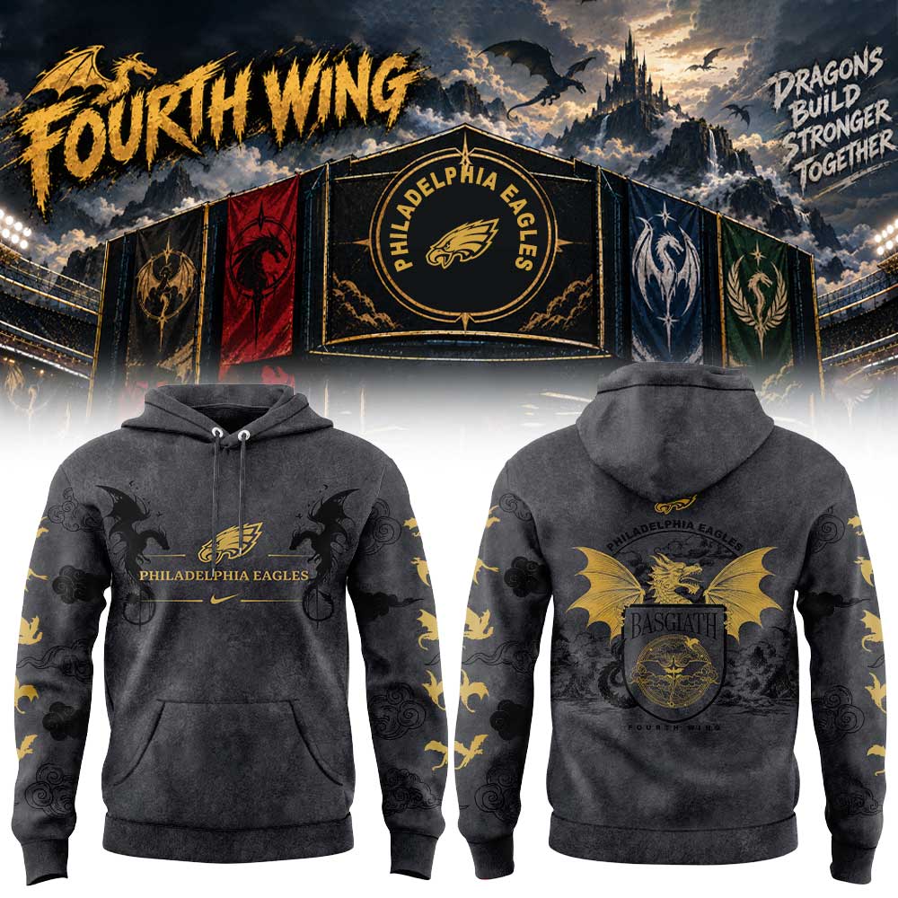 .                                    P Eagles x Fourth Wings Night 2026 Limited Edition Hoodie V2
