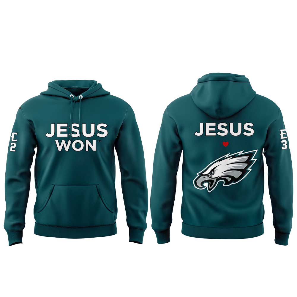 Philadelphia Eagles - Jesus Won Hoodie