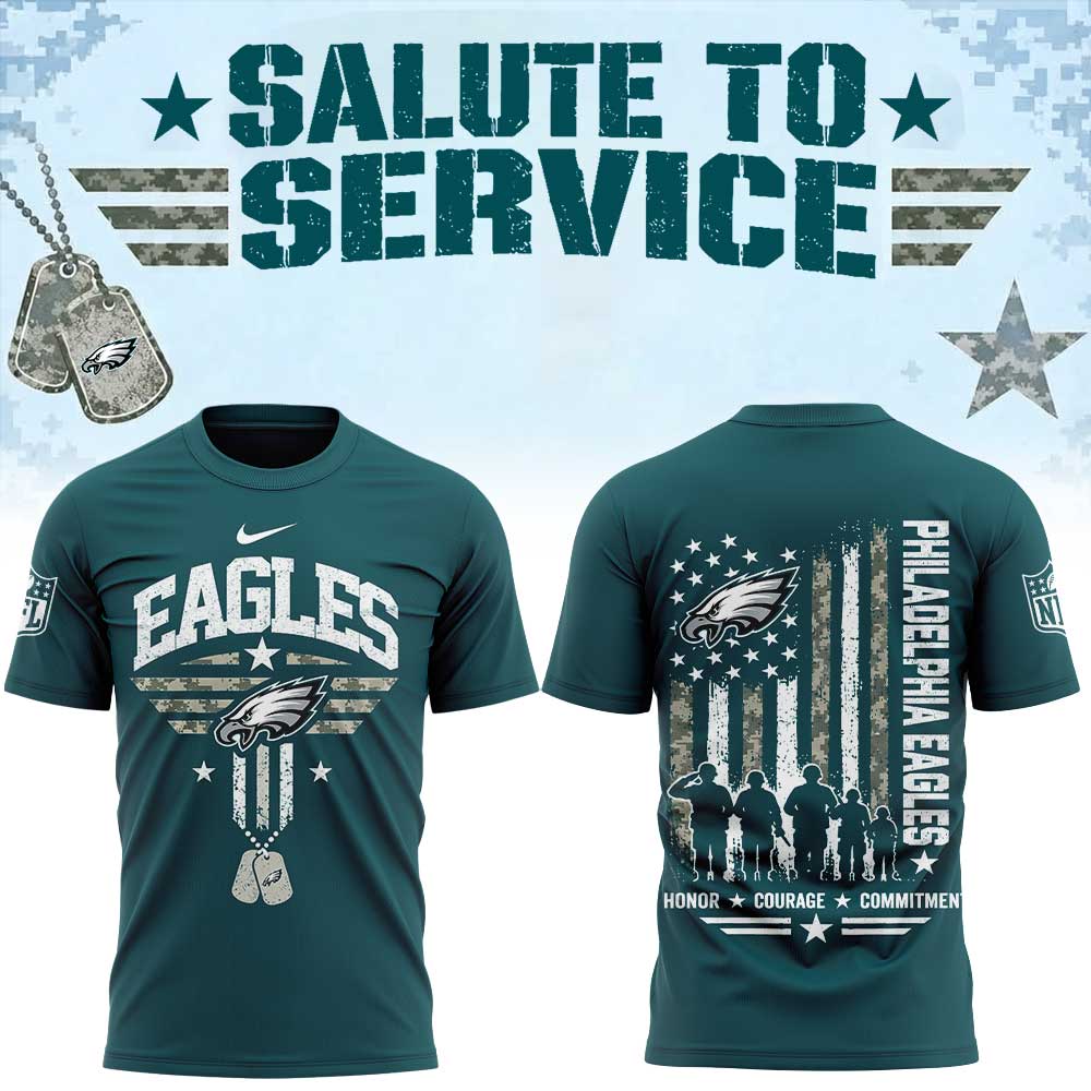 .                                  P Eagles SALUTE TO SERVICE Exclusive Edition Shirt