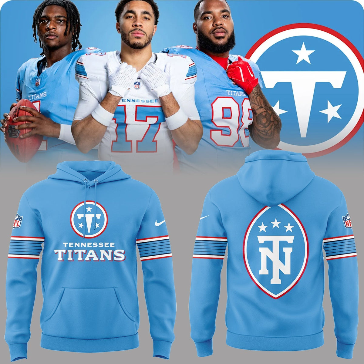 2026 Exclusive Hoodie new logo Tennessee Titans For Fans!