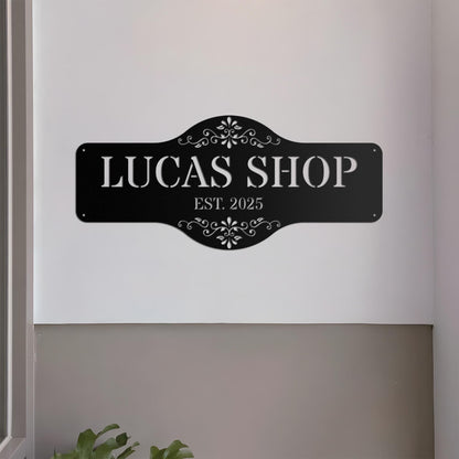 Personalized Business Metal Sign, Custom Metal Sign, Outdoor Signs, Family Name Sign Metal, Store Wall Art Decor, Housewarming Gift