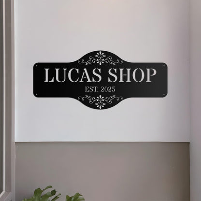 Personalized Business Metal Sign, Custom Metal Sign, Outdoor Signs, Family Name Sign Metal, Store Wall Art Decor, Housewarming Gift