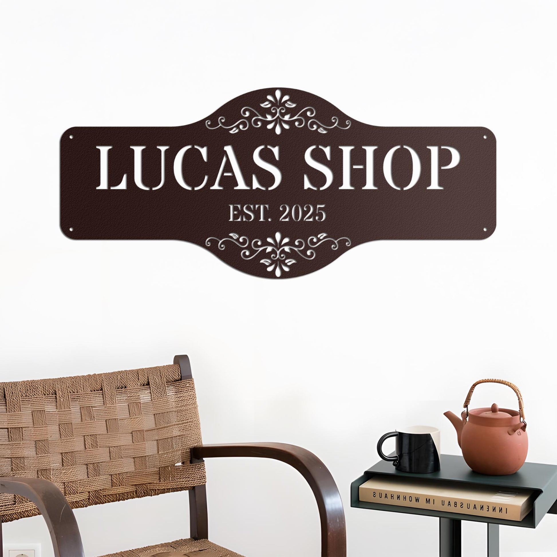 Personalized Business Metal Sign, Custom Metal Sign, Outdoor Signs, Family Name Sign Metal, Store Wall Art Decor, Housewarming Gift