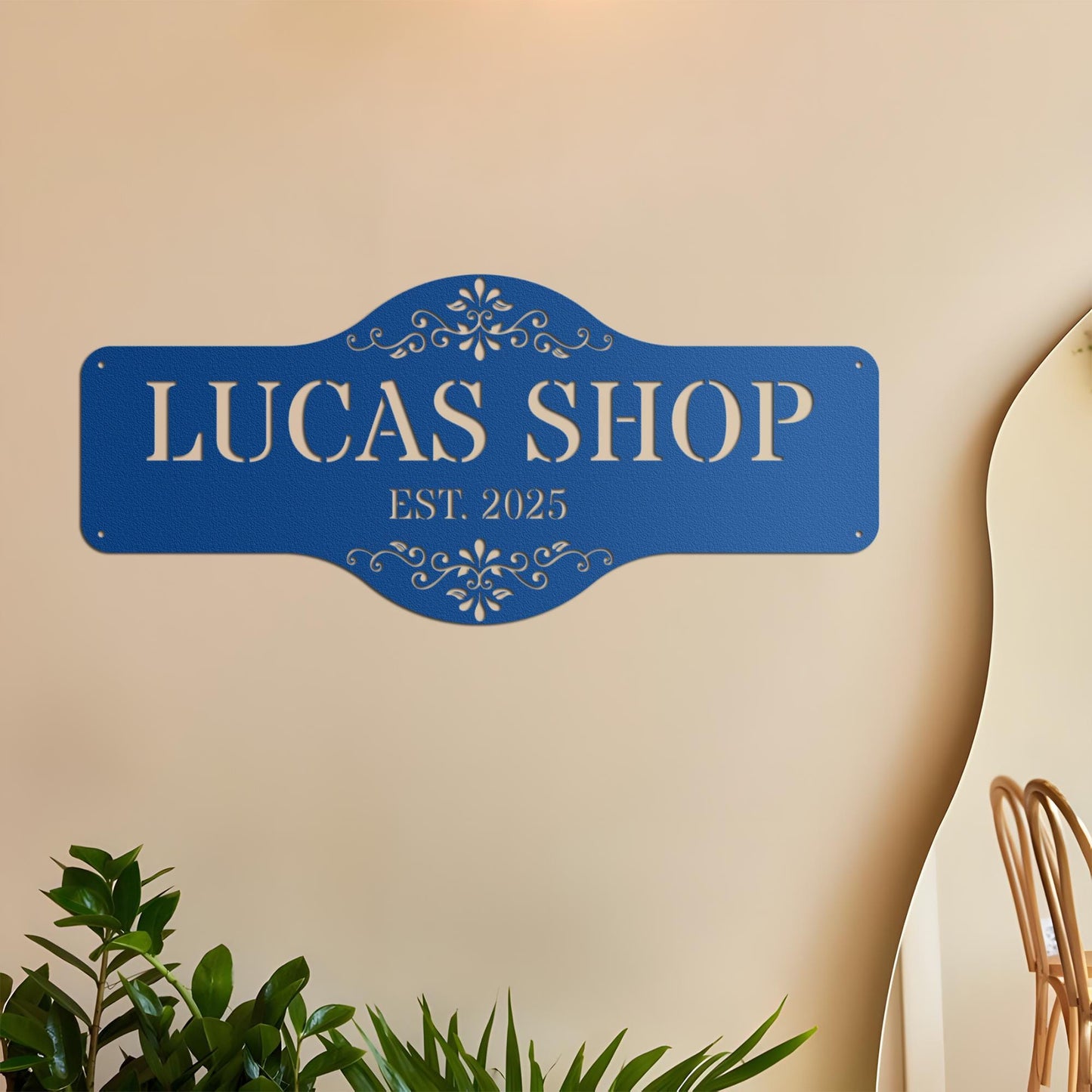 Personalized Business Metal Sign, Custom Metal Sign, Outdoor Signs, Family Name Sign Metal, Store Wall Art Decor, Housewarming Gift