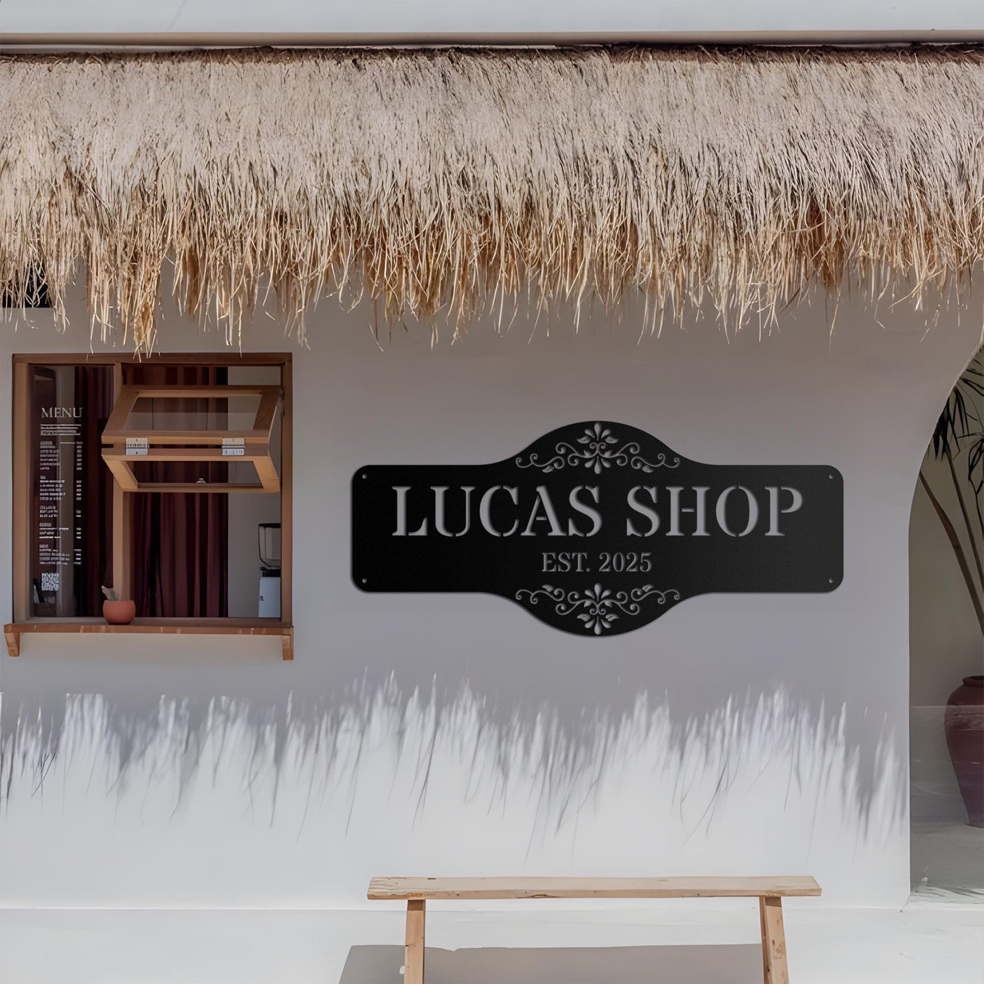 Personalized Business Metal Sign, Custom Metal Sign, Outdoor Signs, Family Name Sign Metal, Store Wall Art Decor, Housewarming Gift