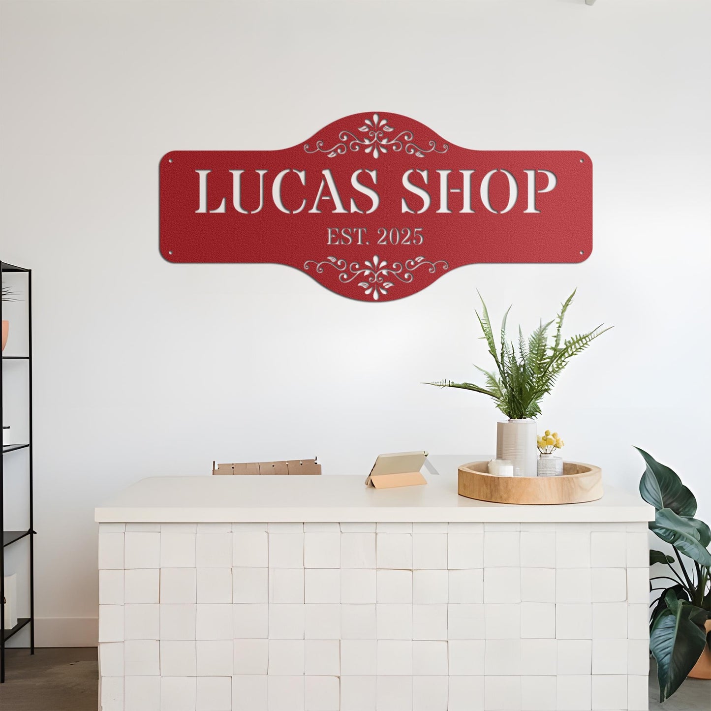 Personalized Business Metal Sign, Custom Metal Sign, Outdoor Signs, Family Name Sign Metal, Store Wall Art Decor, Housewarming Gift