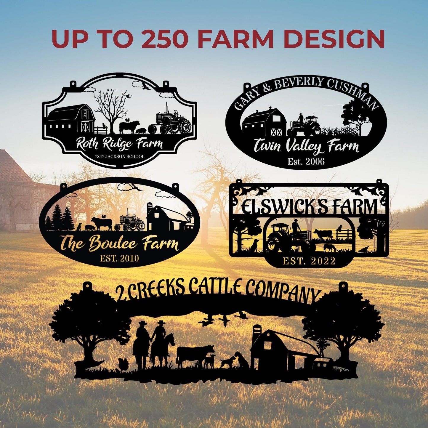 Personalized Your Metal Farm Sign, Farmhouse Metal Sign, Custom Ranch Sign, Farm Gate Sign, Farmhouse Decor, Farmer Gift, Outdoor Decor