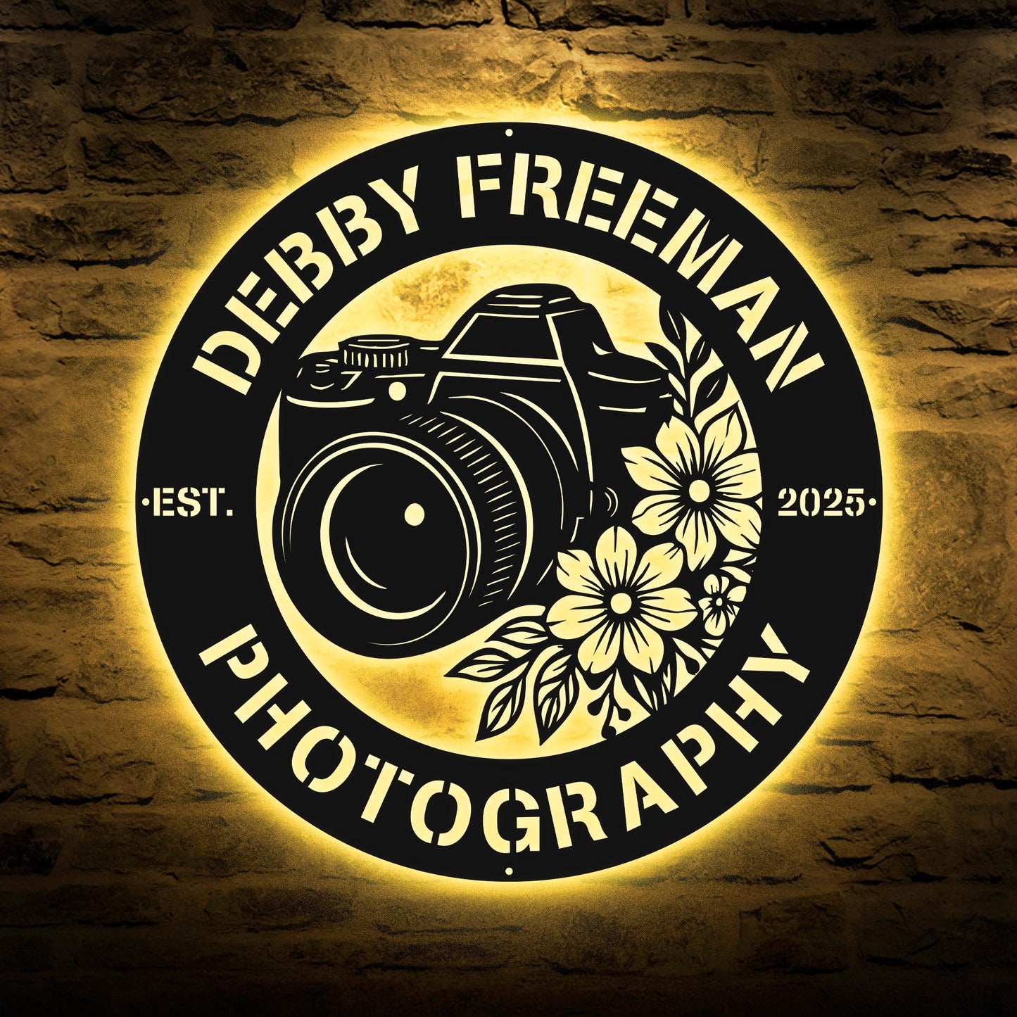 Personalized Camera Metal Wall Art, Camera Metal Sign, Photo Studio Decor, Photographer Metal Sign, Photography Lovers Gift, Gift For Her