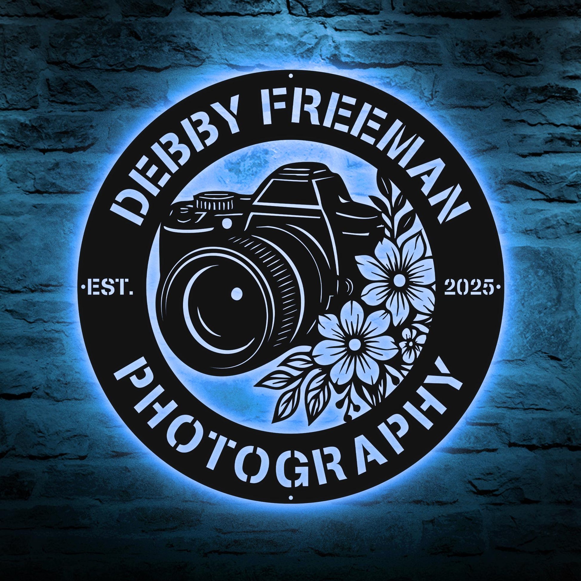 Personalized Camera Metal Wall Art, Camera Metal Sign, Photo Studio Decor, Photographer Metal Sign, Photography Lovers Gift, Gift For Her