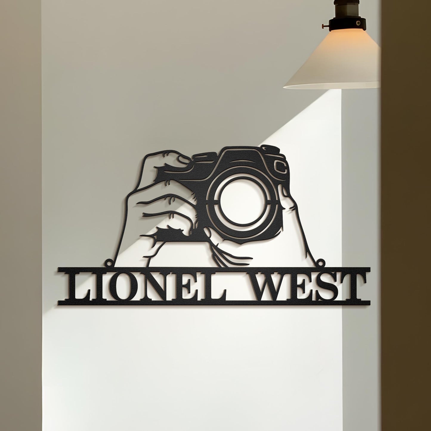 Custom Camera Metal Wall Art, Camera Metal Sign, Photo Studio Decor, Photographer Metal Sign, Photography Lovers Gift, Gift For Her Him