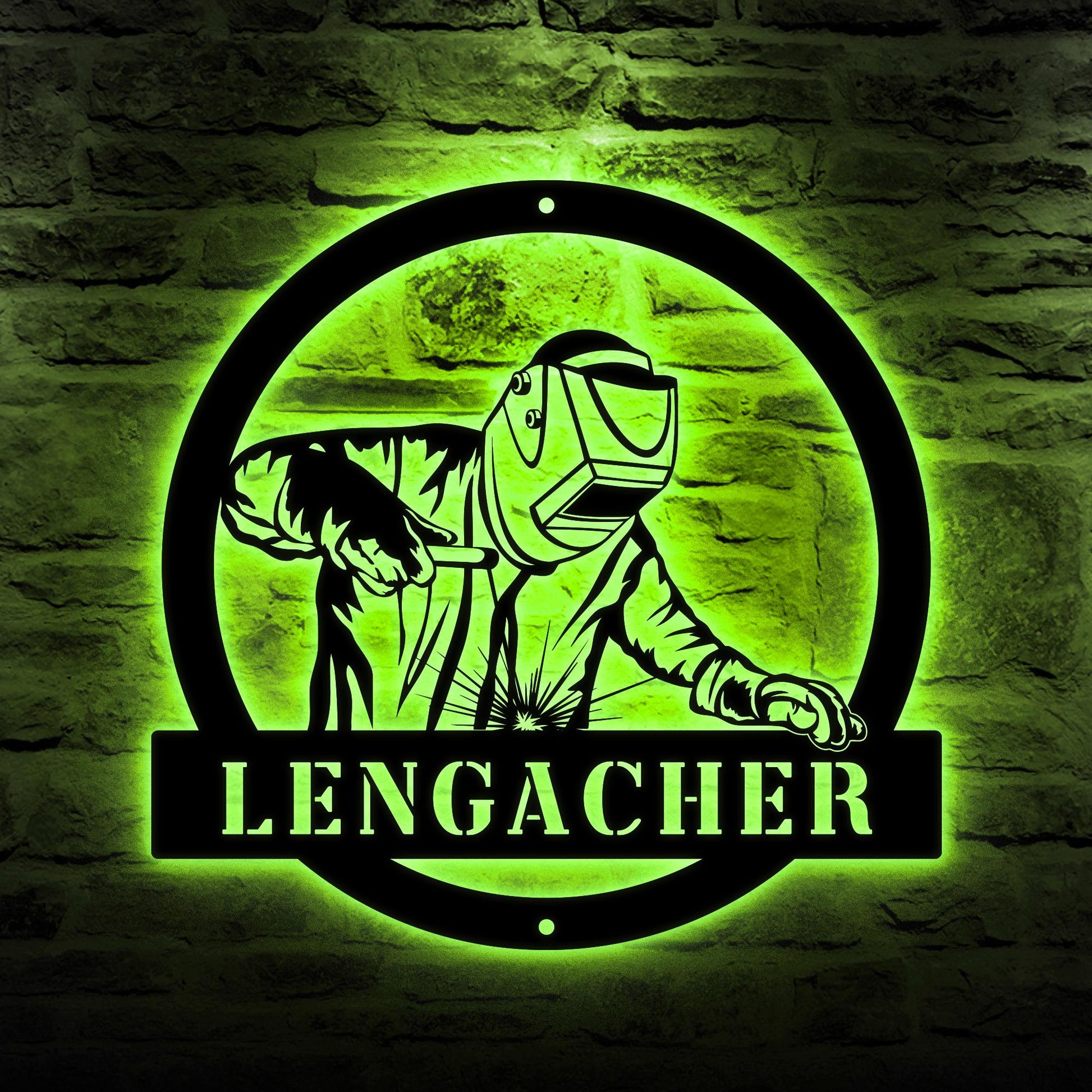 Construction Welder Metal Sign, Welding Name Sign,Gift for Welder, Personalize Sign, Work Shop Decor, Personalized Gift For Dad Father's Day