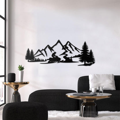Custom Snowmobile LED Metal Sign, Personalized Ski-Doo Wall Art, Outdoor Decor for Snowmobile Enthusiasts, Gift for Him, Man Cave Decor