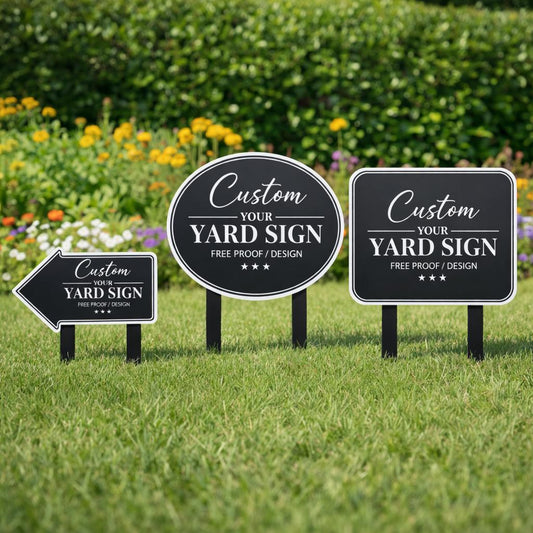 Custom Metal Sign with Proof, Personalized Outdoor Sign, Custom Yard or Garden Sign, Custom Logo Metal Sign