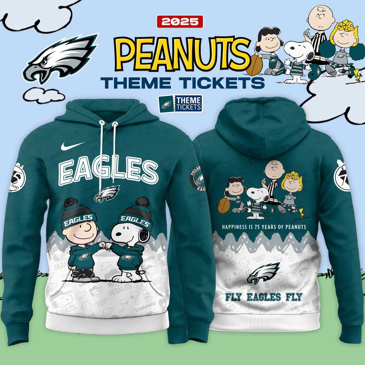 Philadelphia Eagles x Peanuts Limited Editions 2025 Hoodie